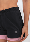Dual Motion Short- Black & Pink