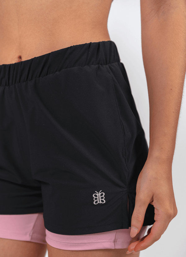Dual Motion Short- Black & Pink