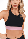 Dual Motion Sport Bra - Black & Pink