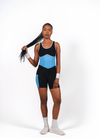 Evolve Jumpsuit - Black & Blue