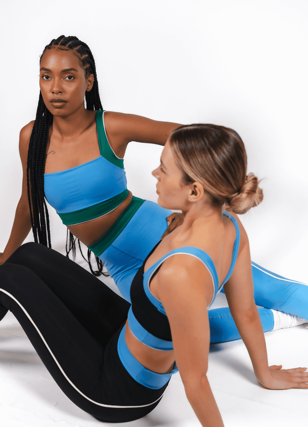 Morph Essential Legging - Black & Blue