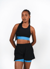 Dual Motion Sport Bra - Black & Blue