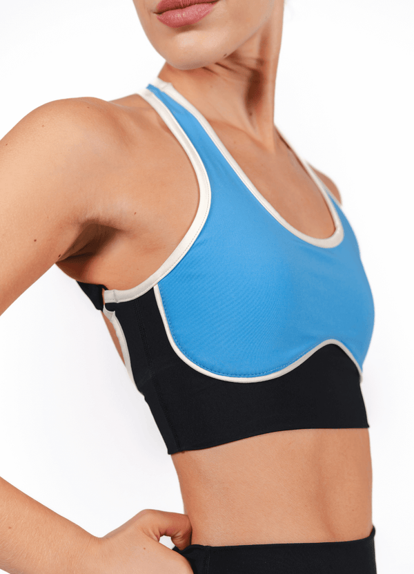 Evolve Sport Bra - Black & Blue