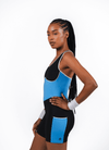 Evolve Jumpsuit - Black & Blue