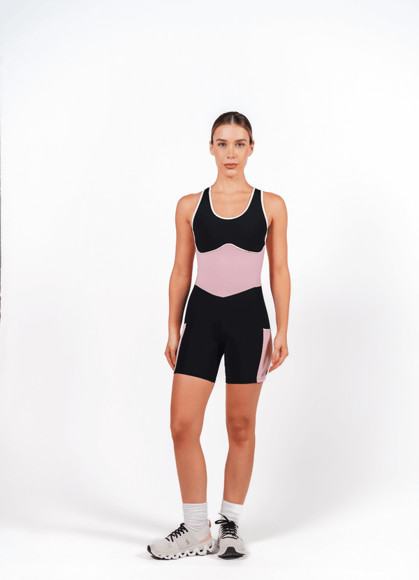 Evolve Jumpsuit - Black & Pink