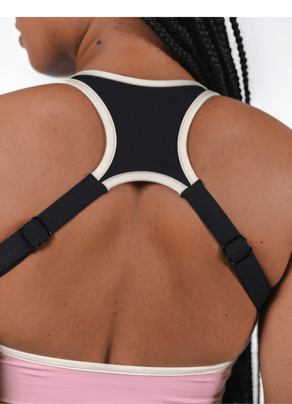Evolve Sport Bra - Black & Pink